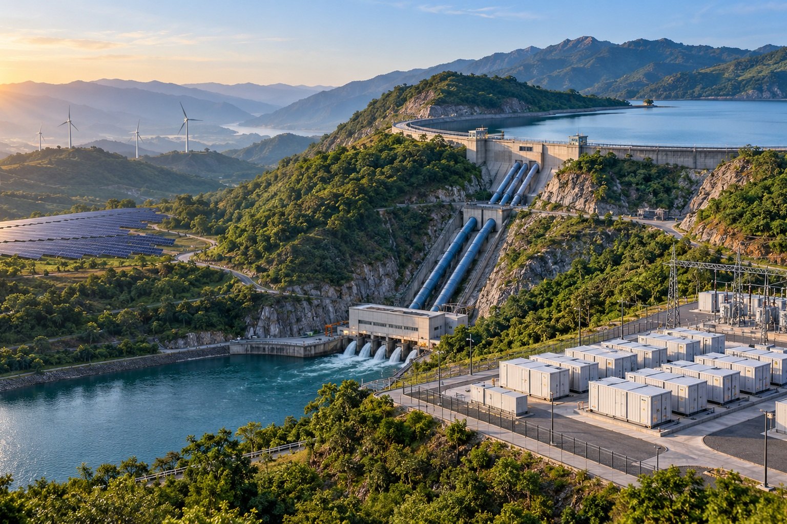 Energy storage in India: pumped storage and battery systems