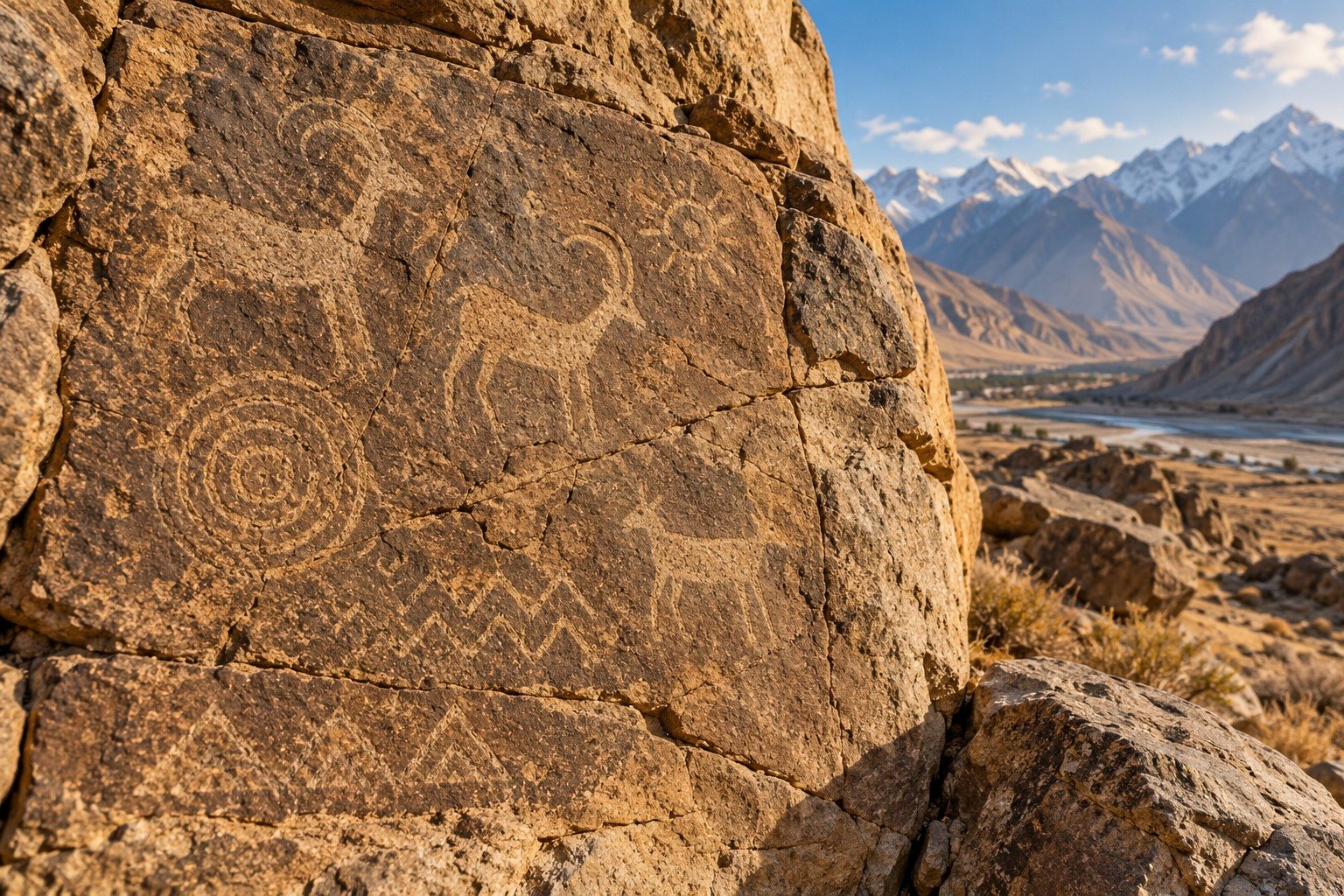 Rock art in India: petroglyphs, rock paintings and their protection