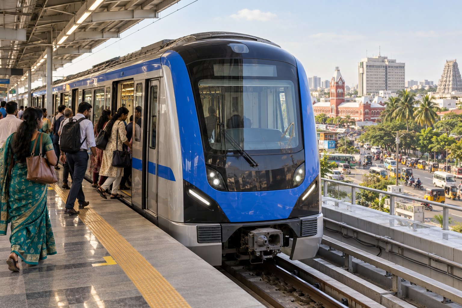 Chennai Metro Phase-II, a 118.9 km project, opens its first stretch