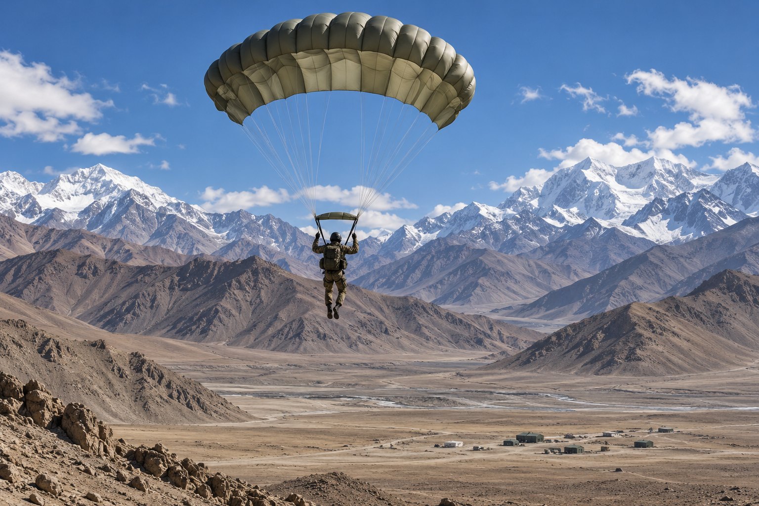 DRDO's Advanced High-Altitude Parachute makes maiden live jump at Nyoma, Ladakh