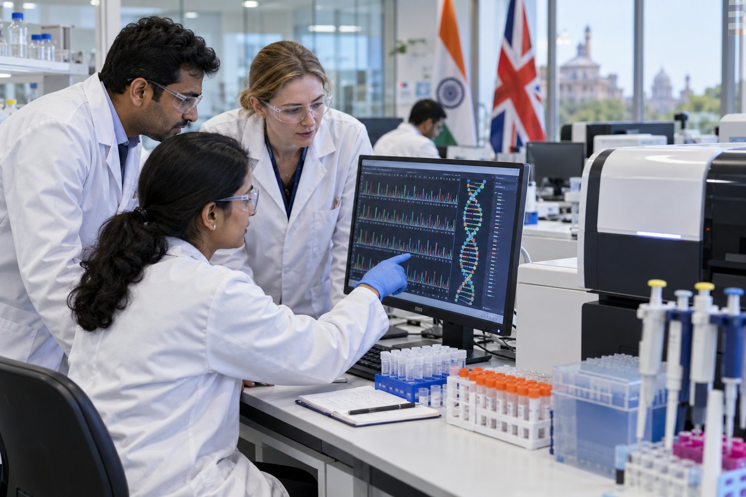 India, UK hold 8th Science Council, open genomics centre