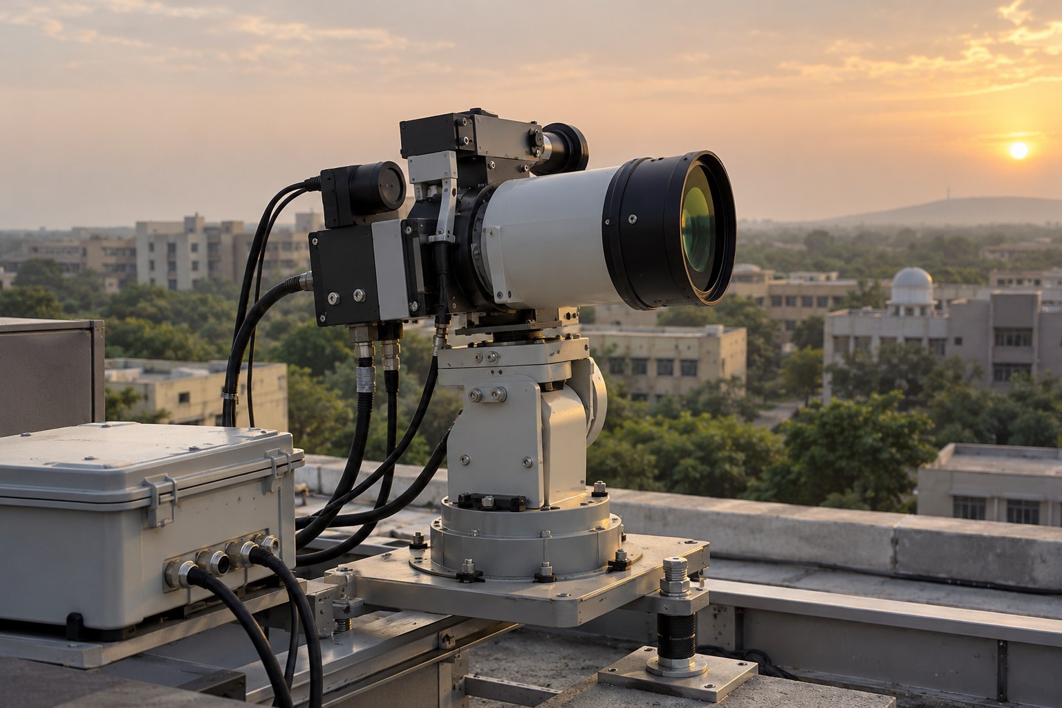 Indian team demonstrates 5.56-km free-space quantum key distribution link