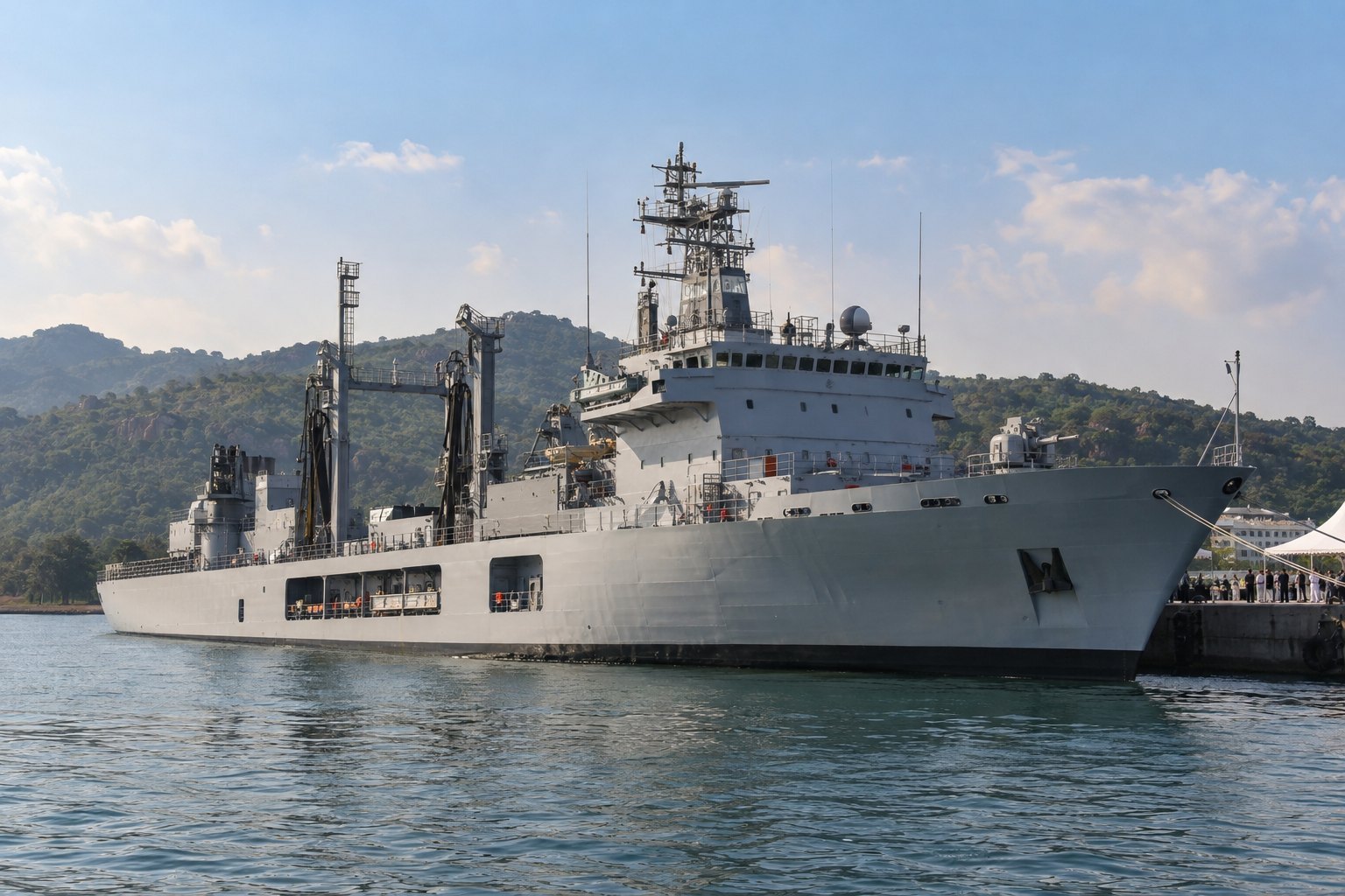 Navy commissions INS Samarthak, first major warship from a private shipyard