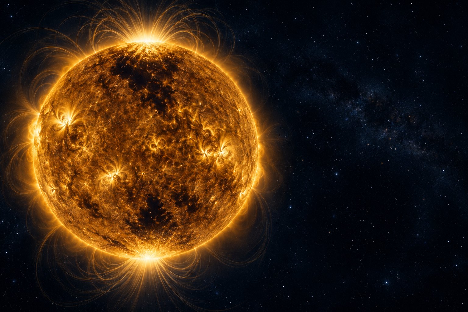 Indian study ties the Sun's bright radio poles to magnetic fields