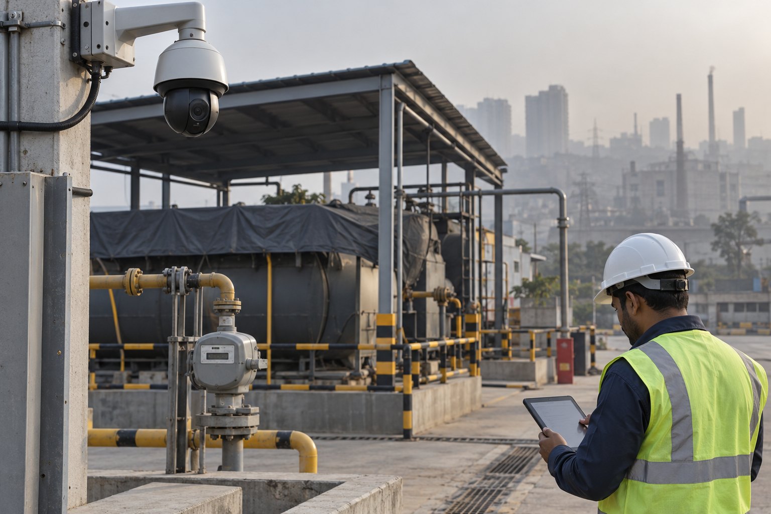 CAQM orders NCR industries to install PTZ cameras over fuel areas
