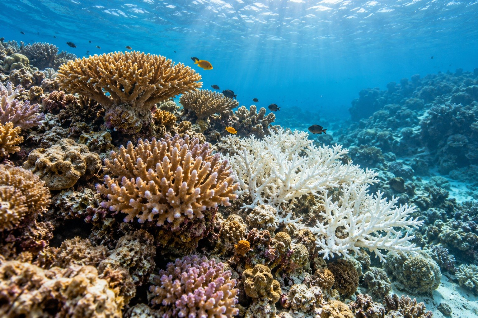 Coral reefs, bleaching and the IUCN Red List status of corals