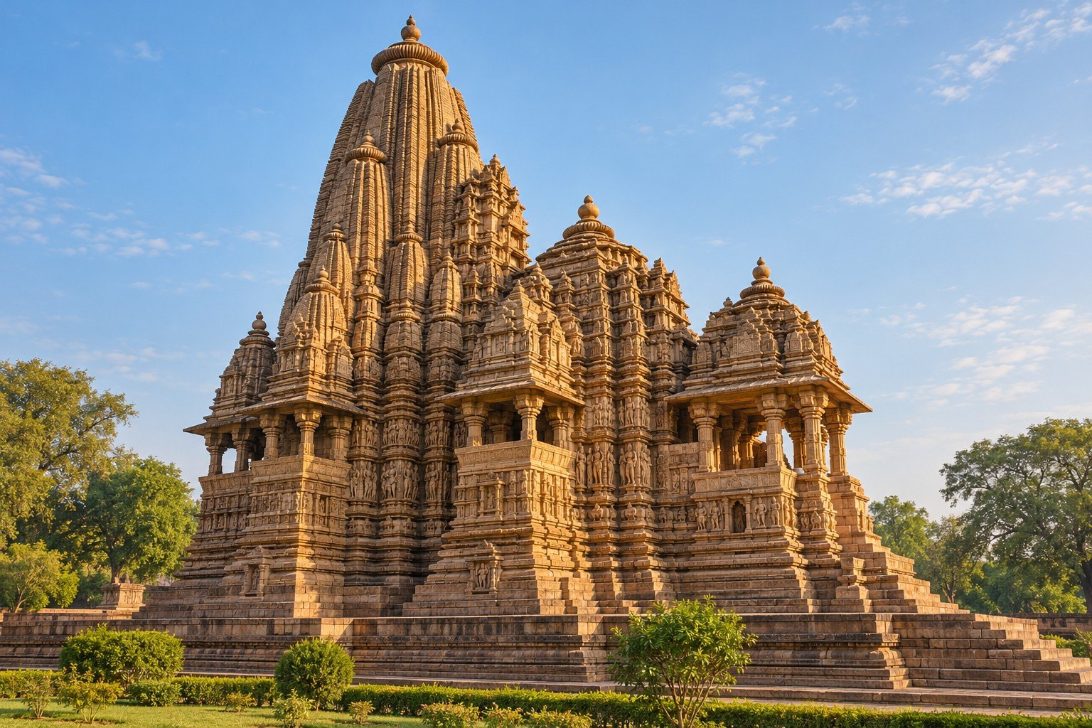 Khajuraho Group of Monuments: the Chandela temples and the Nagara style