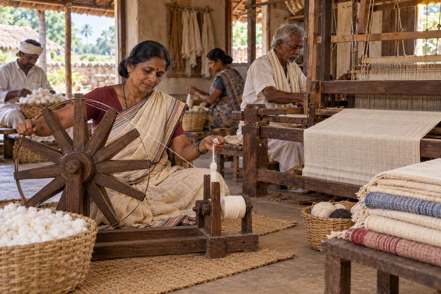 Khadi and Village Industries Commission (KVIC) and what makes khadi