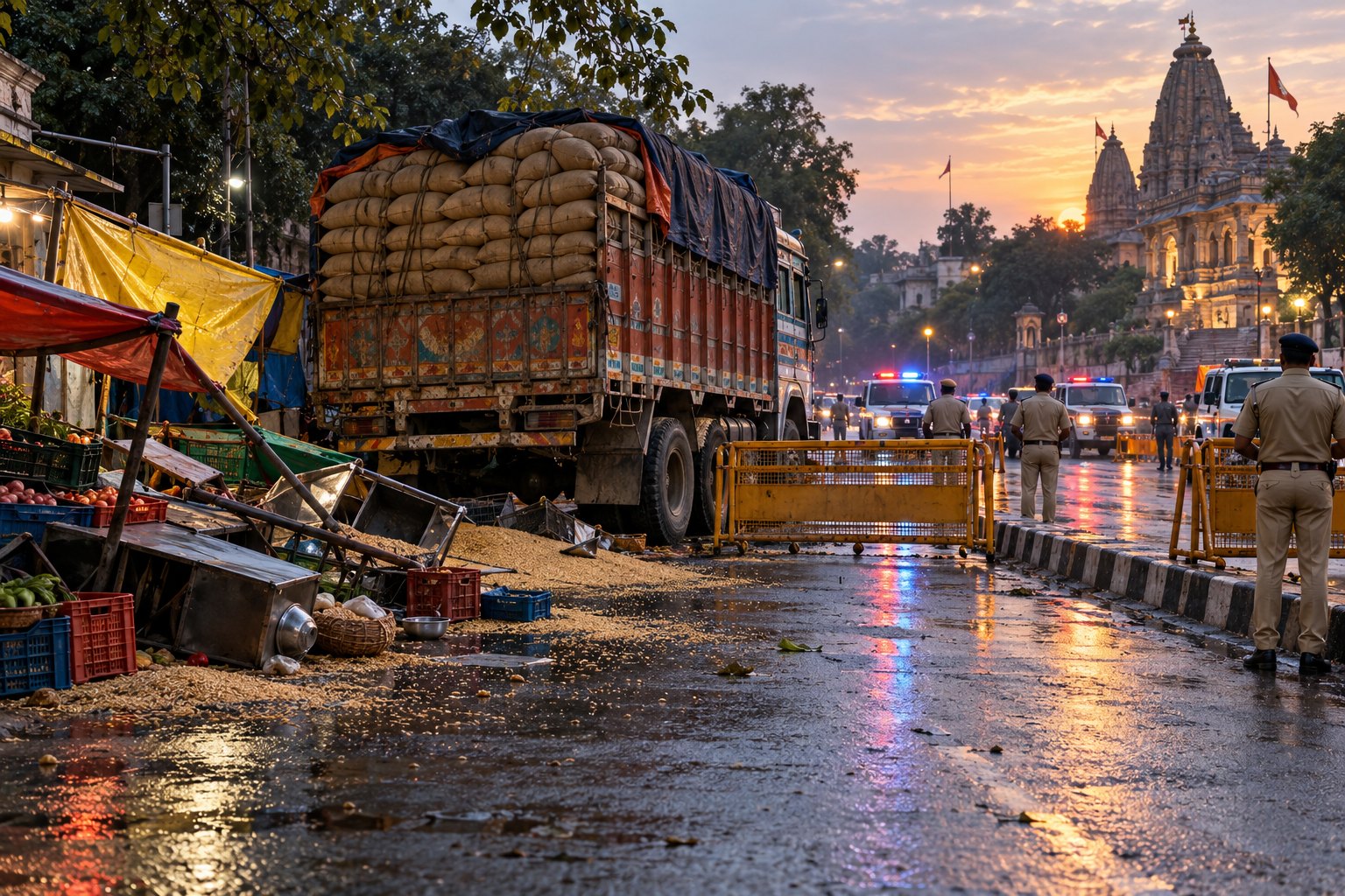 Gwalior temple truck crash: CSP removed, eight police suspended, inquiry ordered