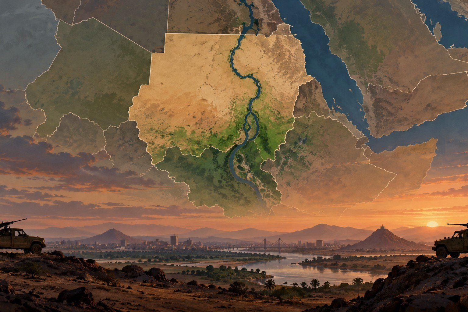 Sudan's civil war on the map: SAF, RSF and seven neighbours